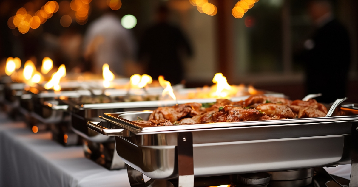 Catering buffet food indoor