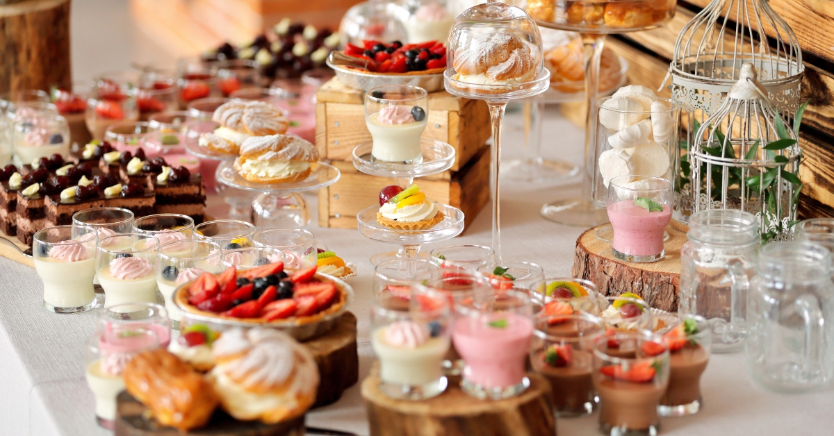 Closeup of Catering sweets