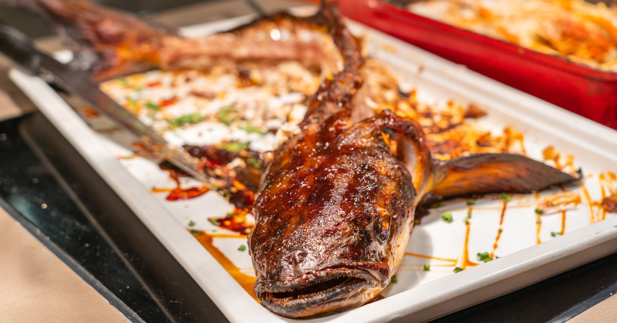 Delicious grilled catfish