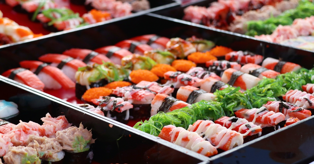 Sushi at street food