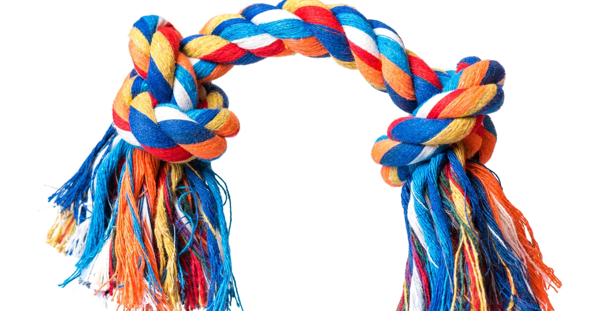 Colorful cotton rope for games