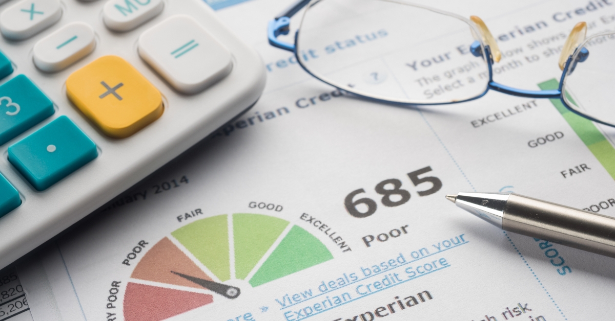 Credit report on the desk