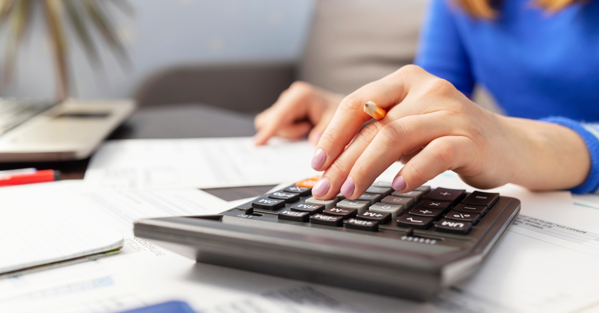 doing paperwork for paying taxes