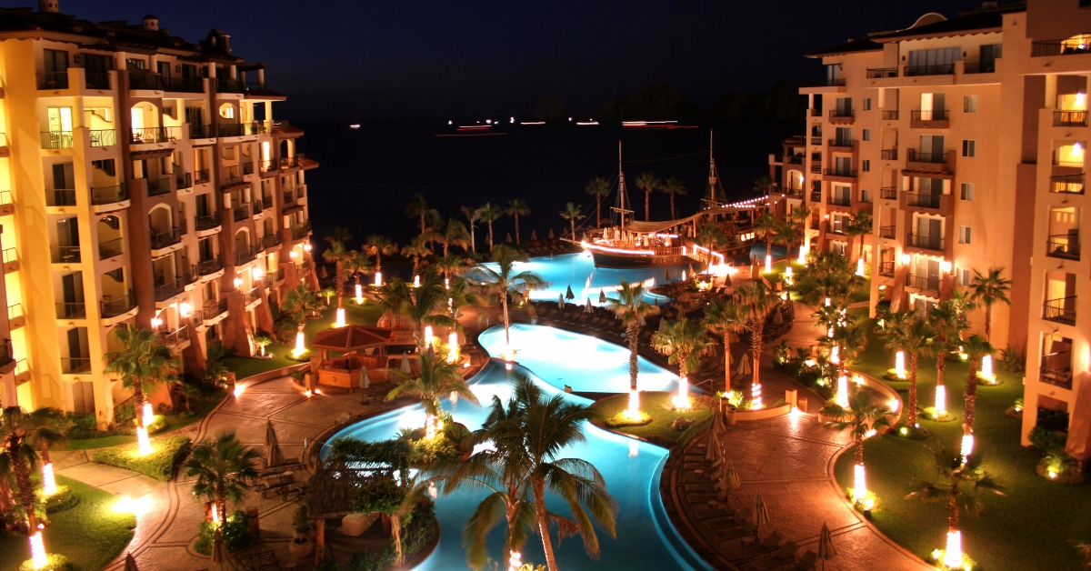 resort at night