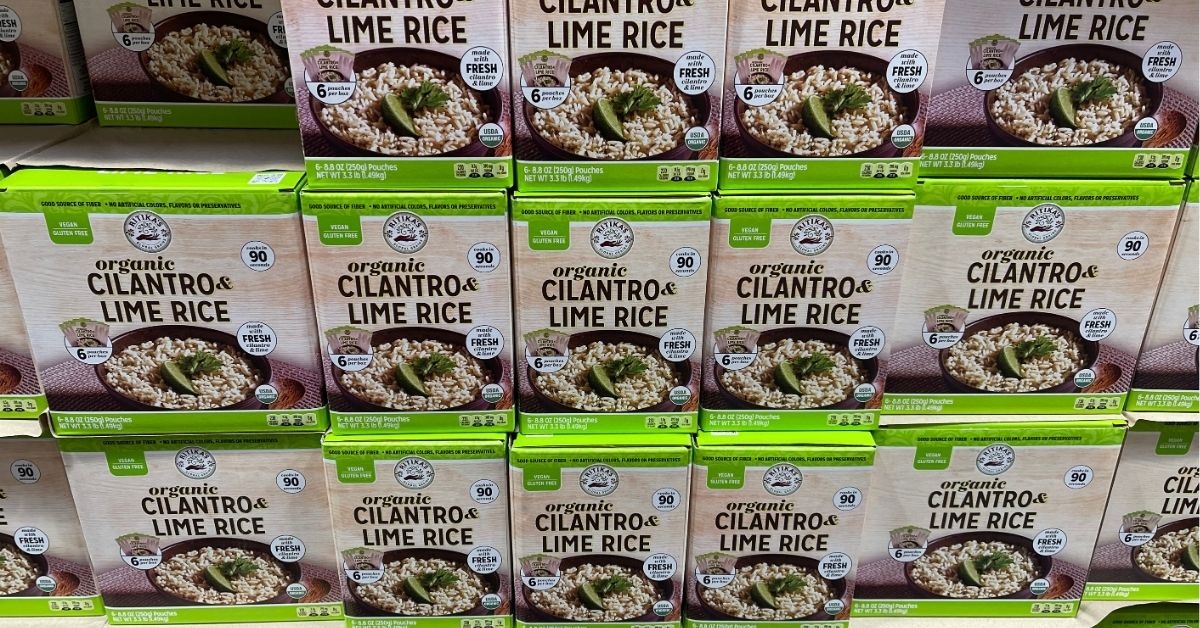 Organic cilantro and lime rice