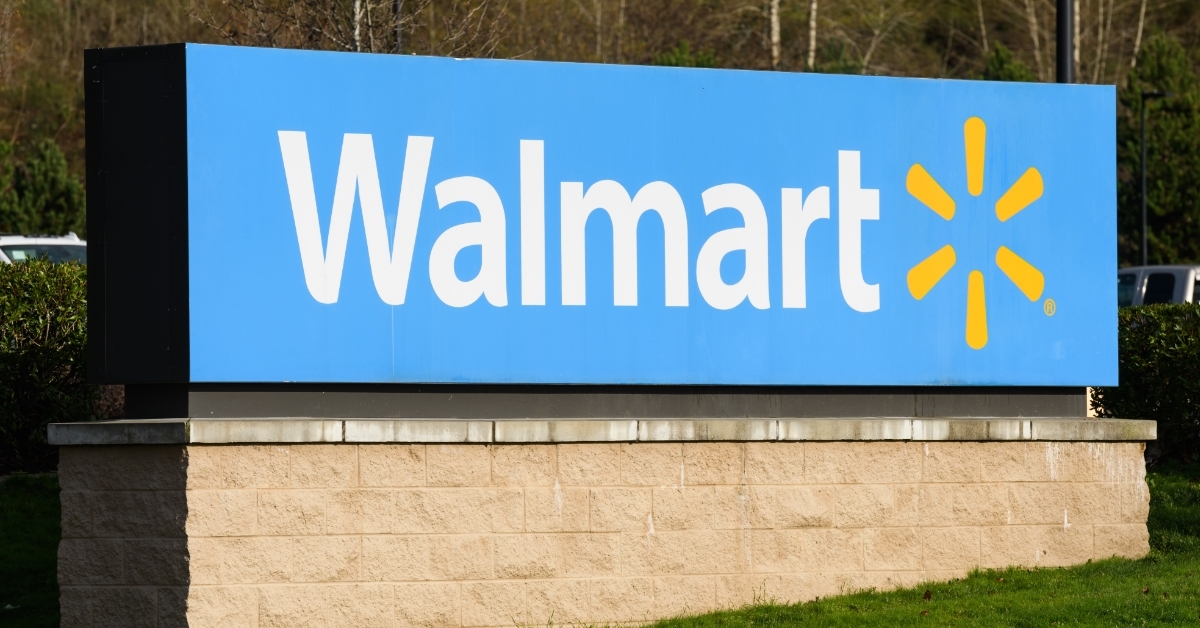 Monroe Walmart roadside store sign