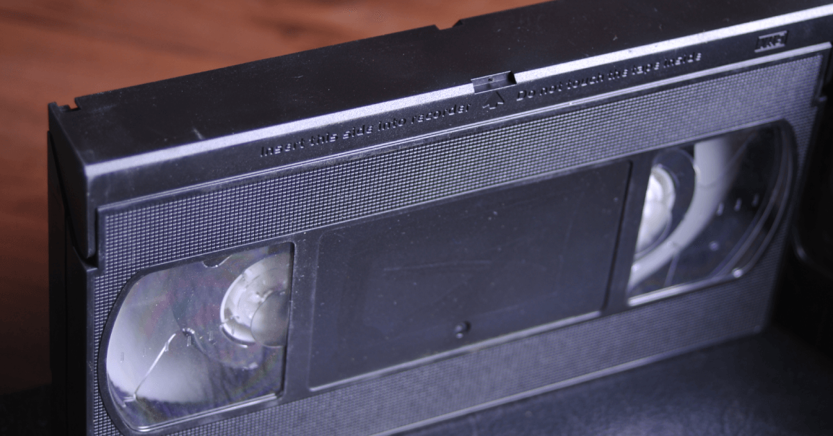 Old vhs on the table