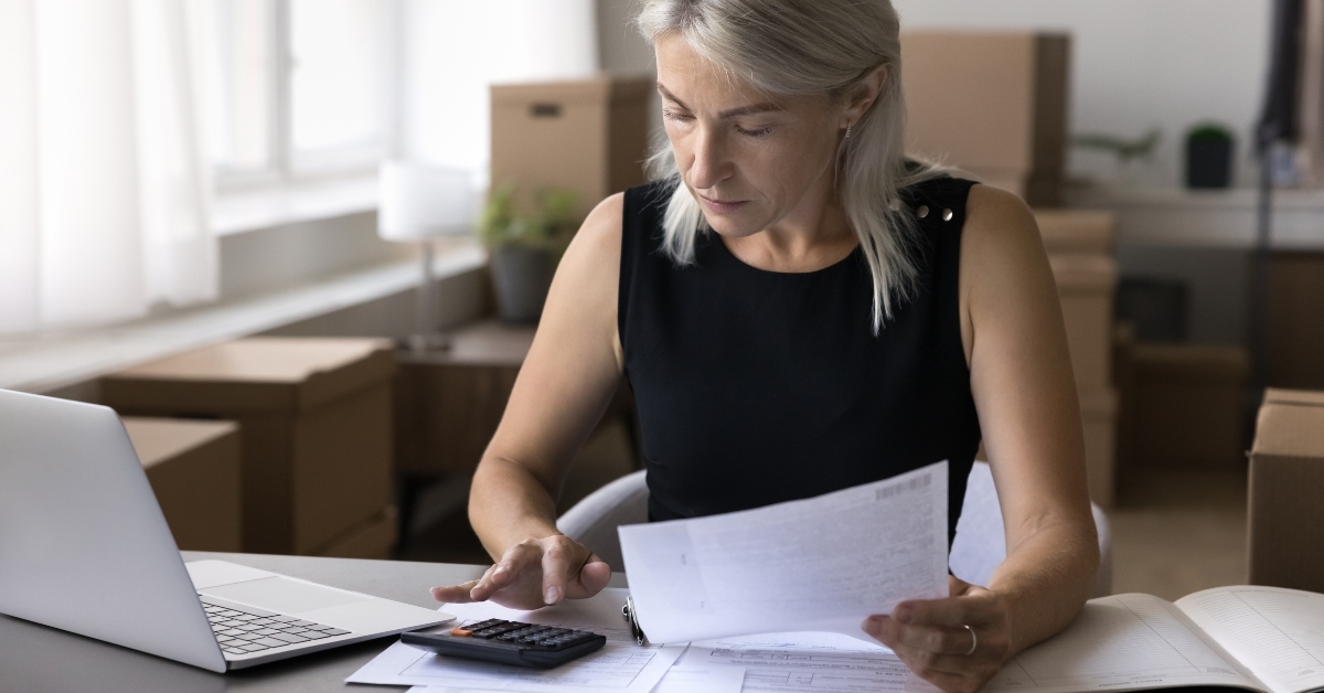 accountant makes budgeting task