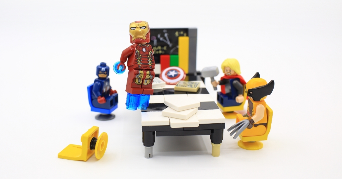 Studio shot of Lego people