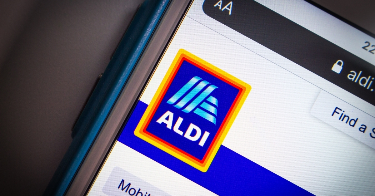 Aldi us website on iPhone
