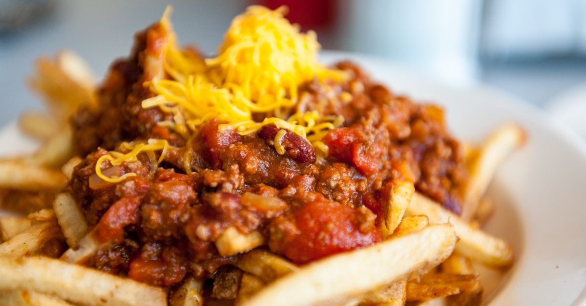 chilli dry over fries
