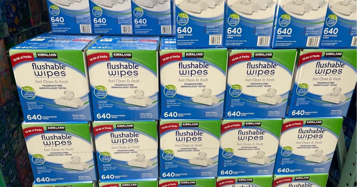 flushable wipes