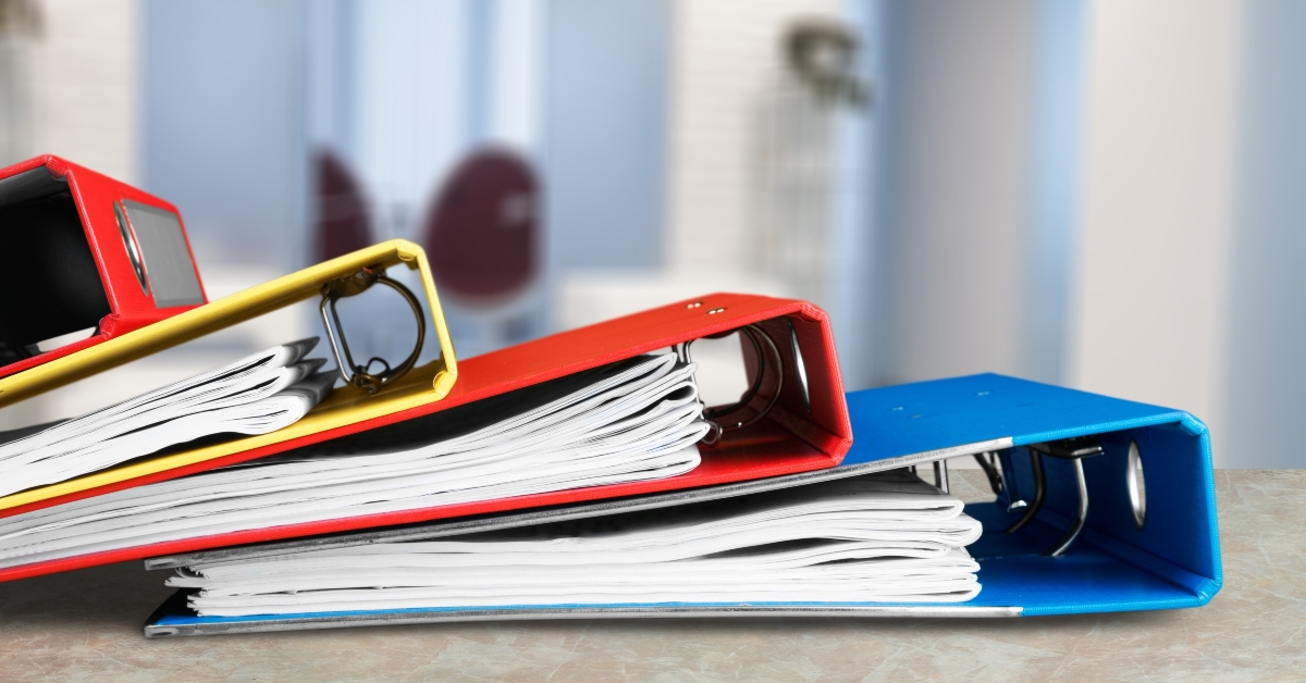 File folder with documents