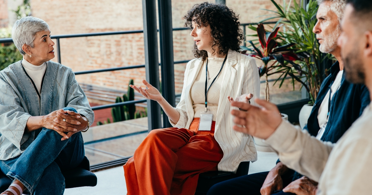 Group of people, meeting