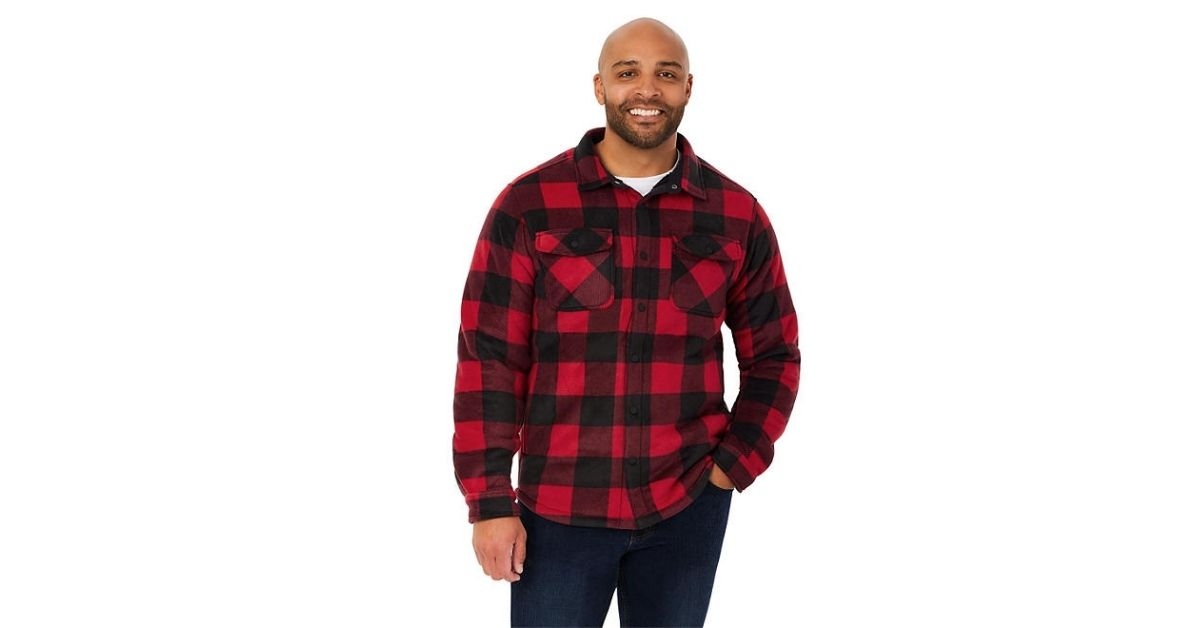 Men's sherpa lined shacket