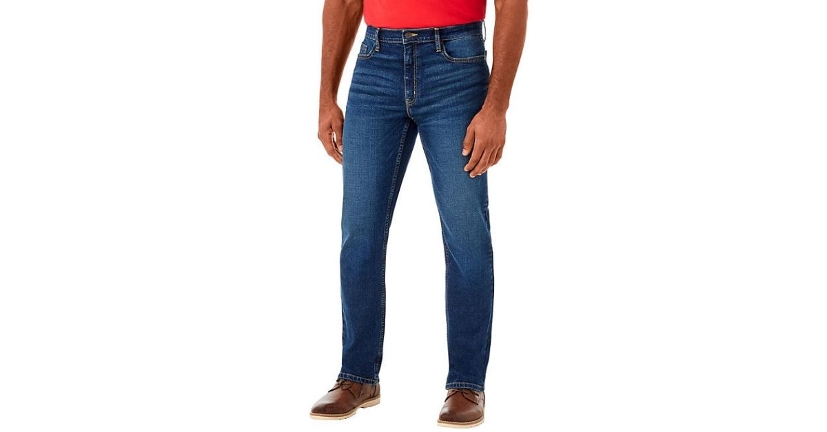 Man wearing denim jeans