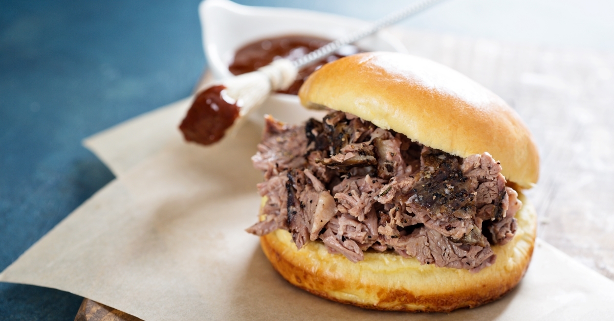 Bbq brisket sandwich