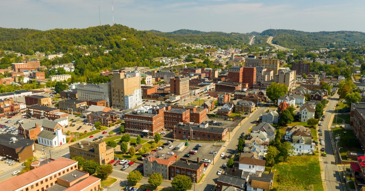 Clarksburg West Virginia during day