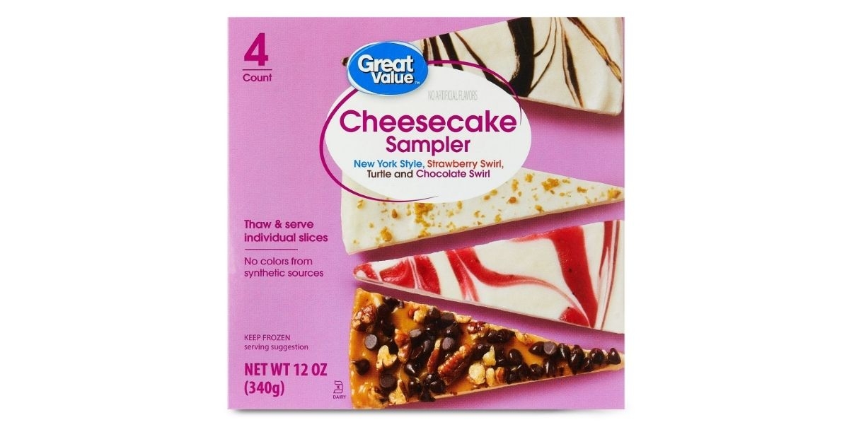 frozen cheesecake sampler