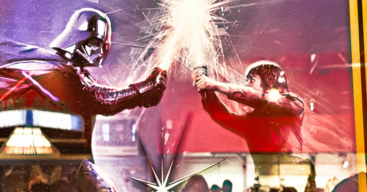 luke skywalker and darth vader poster