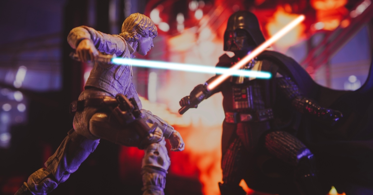 recreation of a scene from star wars