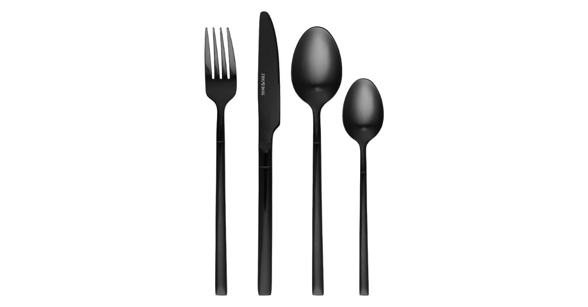 thyme & table stainless steel flatware set
