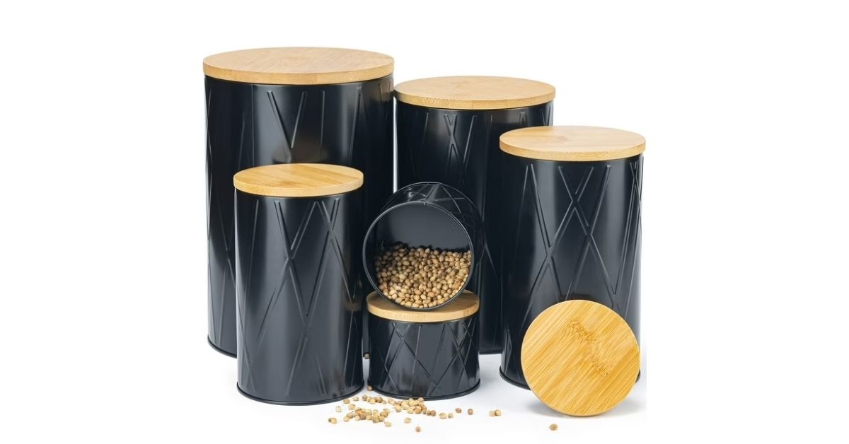 walmart yangbaga canister sets for kitchen