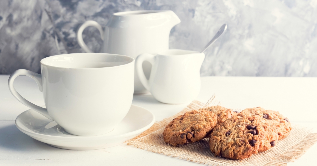 coffee cup milk sugar concept relax time