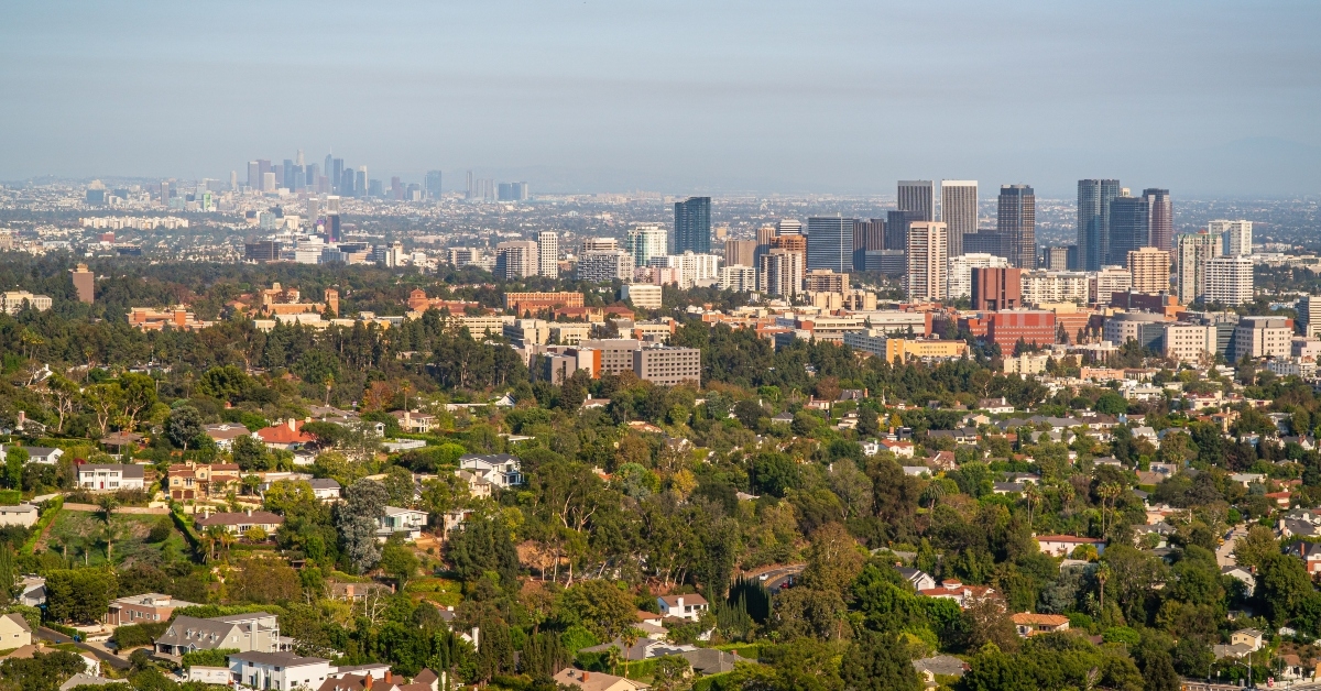 general view of los angeles