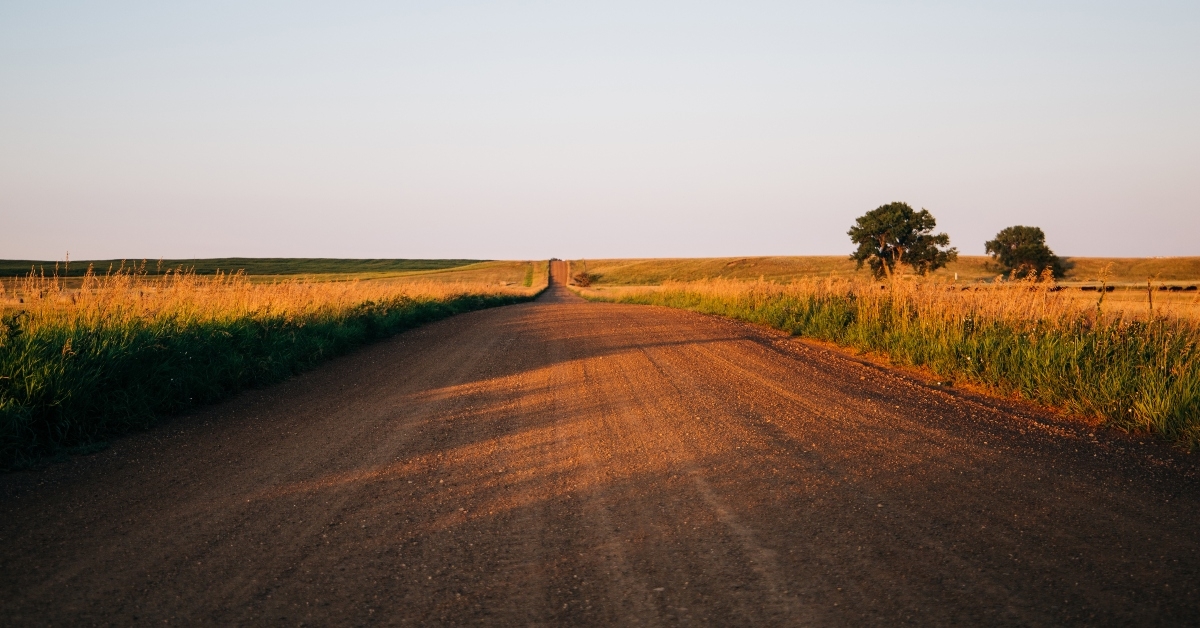 long country highway road