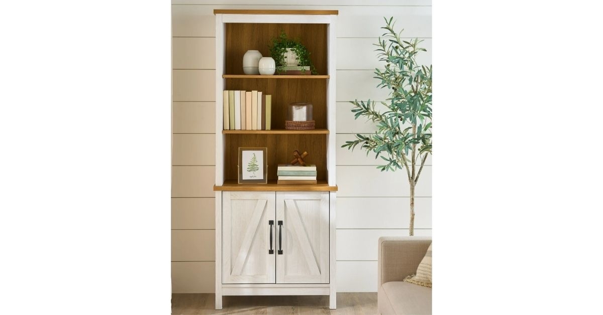 Modern farmhouse bookcase