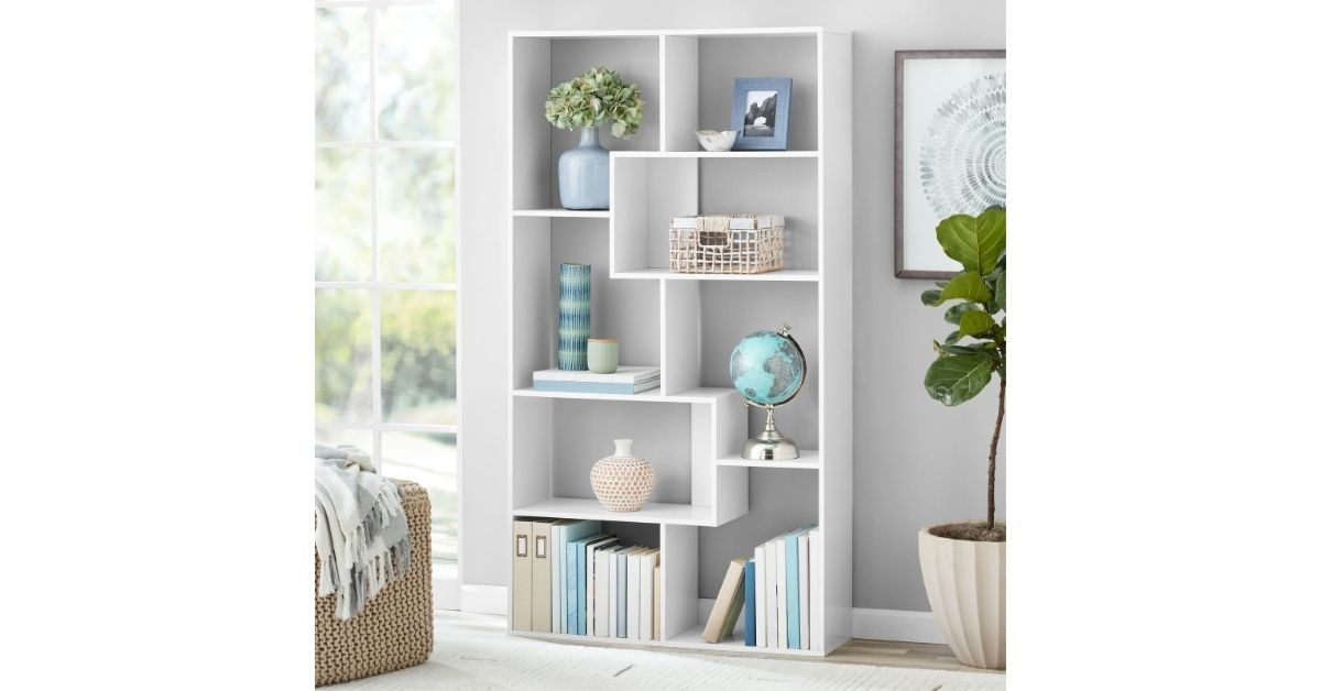 8 cube bookcase white