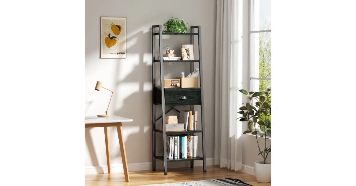 Bookshelf with removable drawers