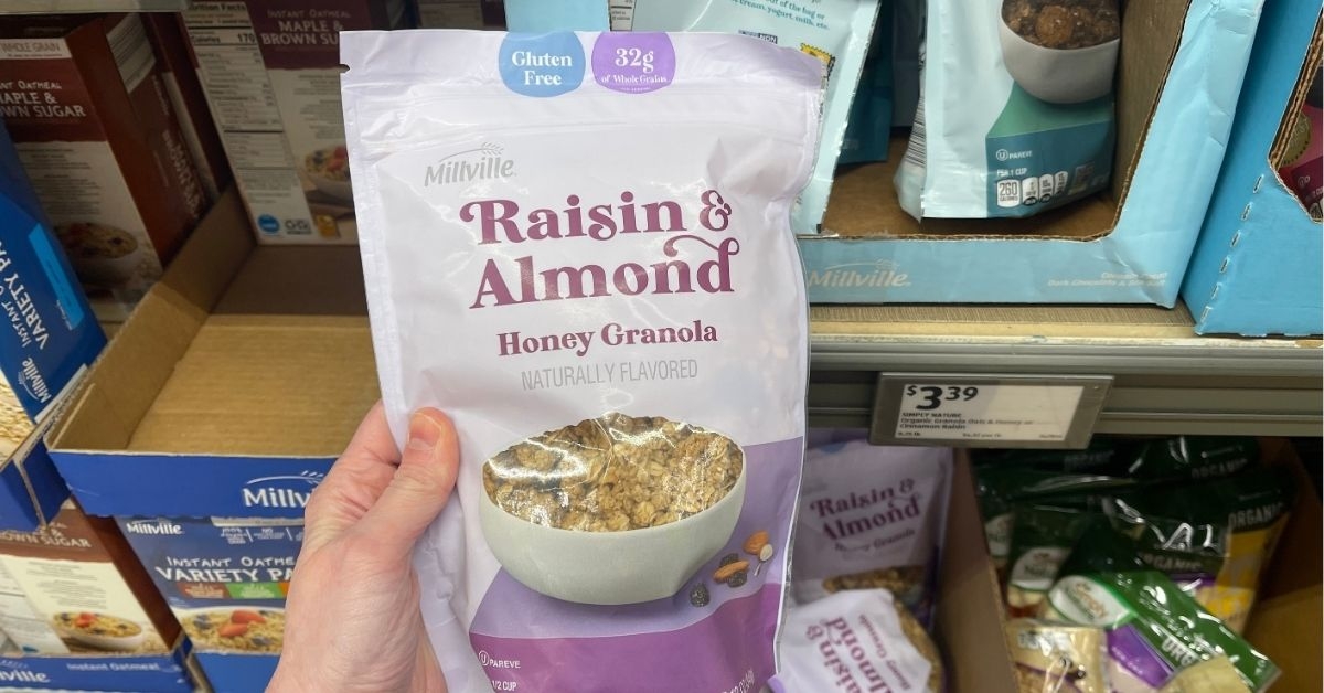 Raisin and almond granola