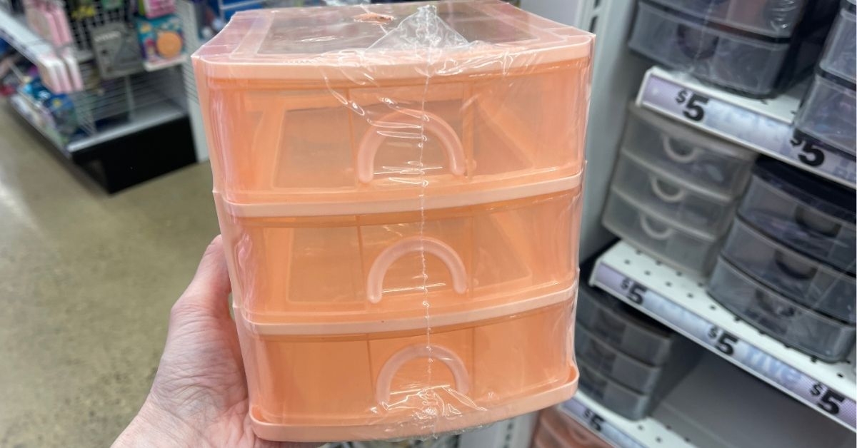 3 drawer plastic organizer