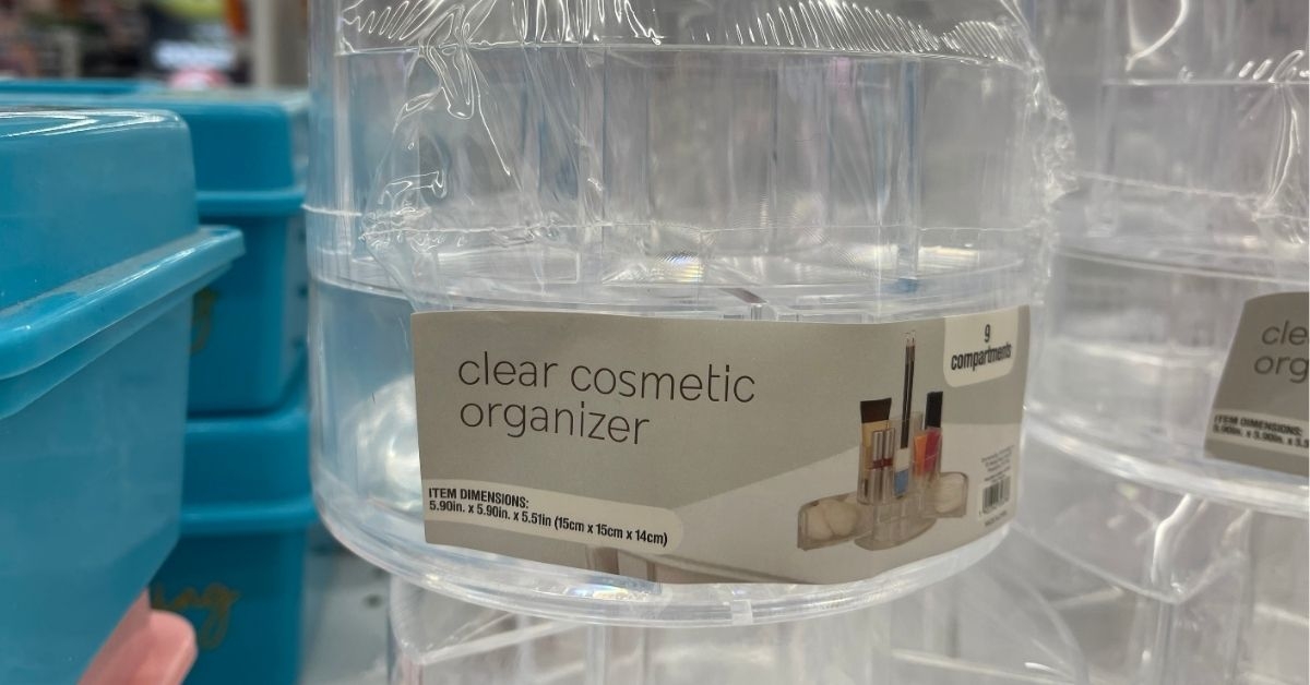 clear cosmetics organizer