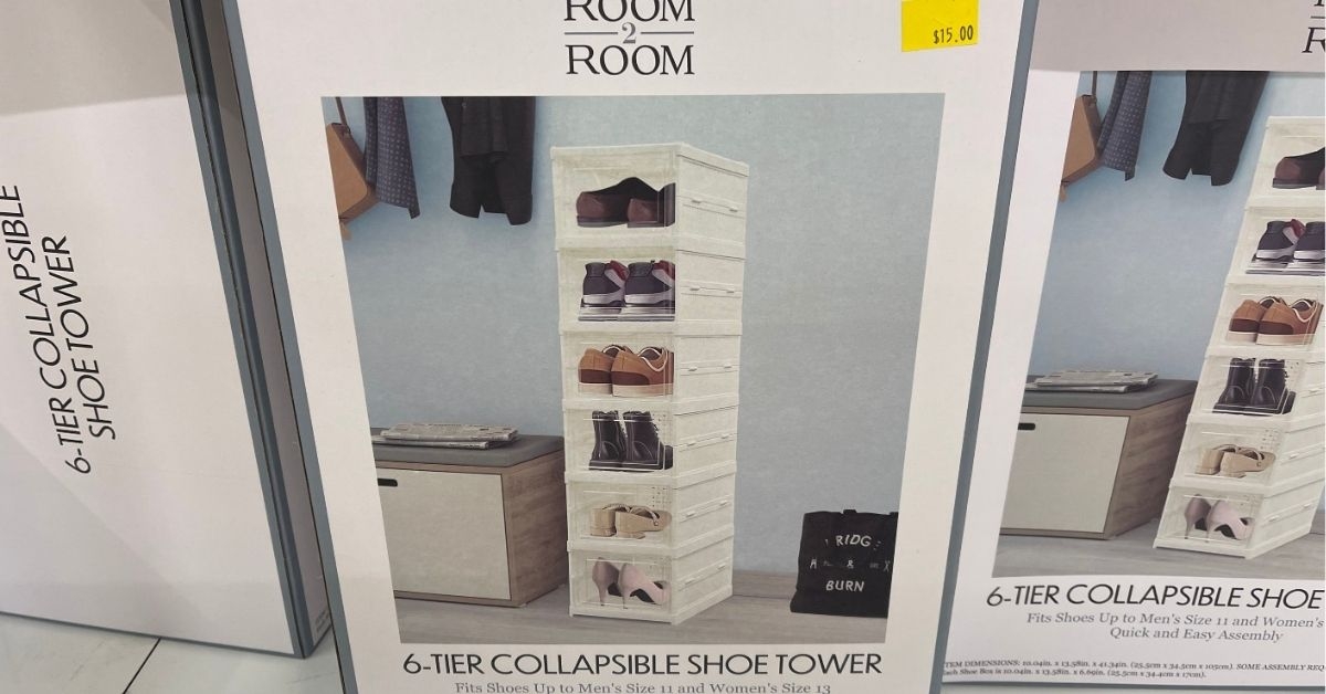 6-tier collapsible shoe tower