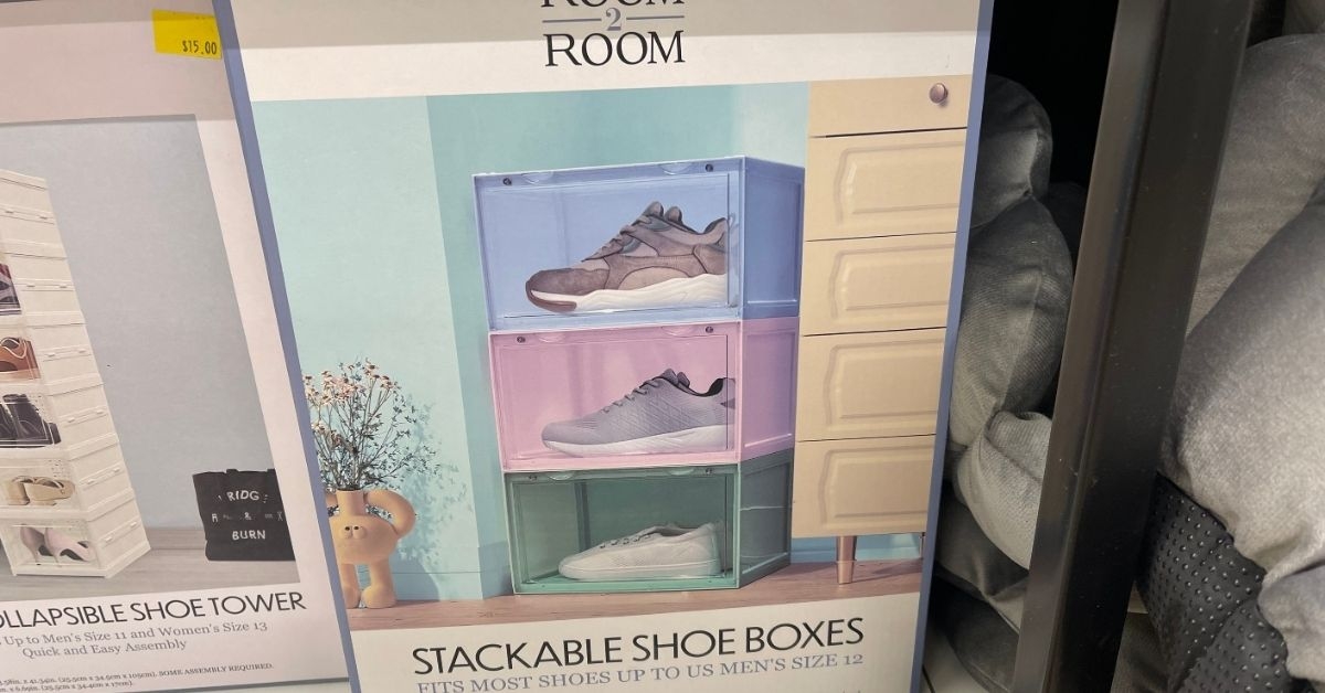 stackable shoe boxes