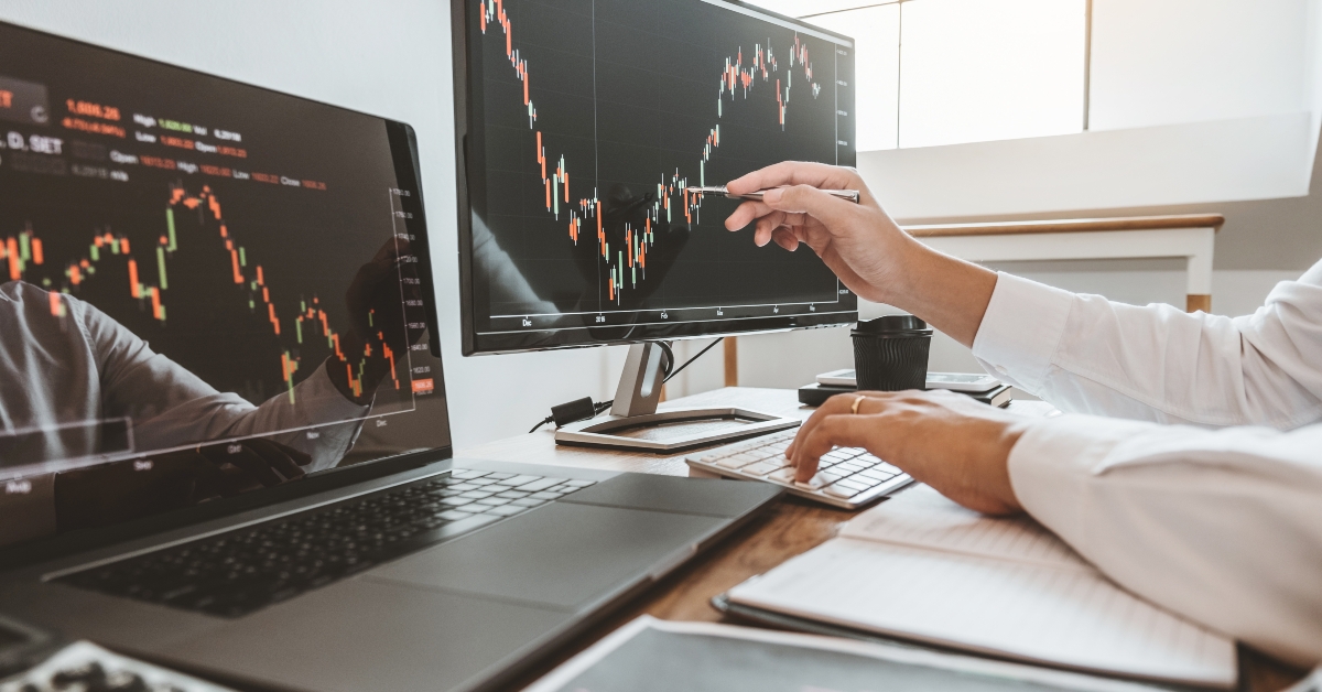 analysis graph stock market trading