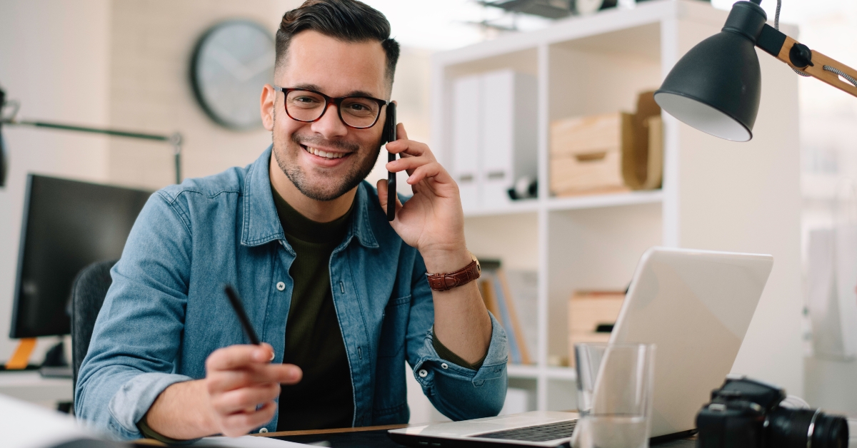 businessman in office