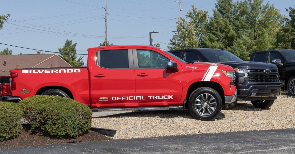 Chevrolet Silverado on display