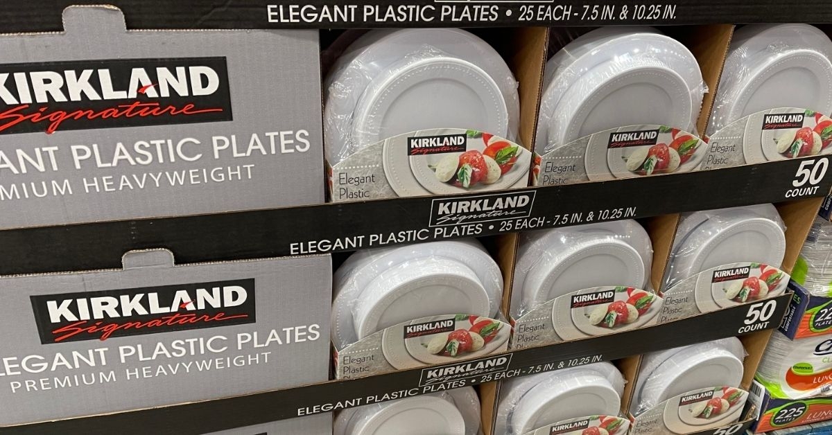 elegant plastic plates