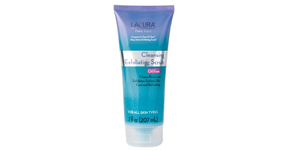 lacura exfoliating facial scrub