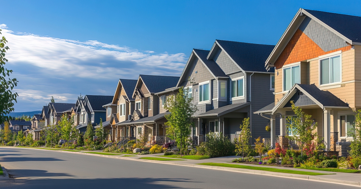 modern residential neighborhood