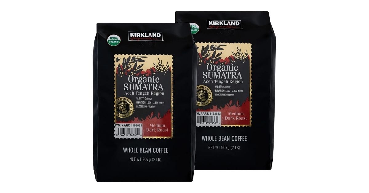 organic sumatra whole bean coffee