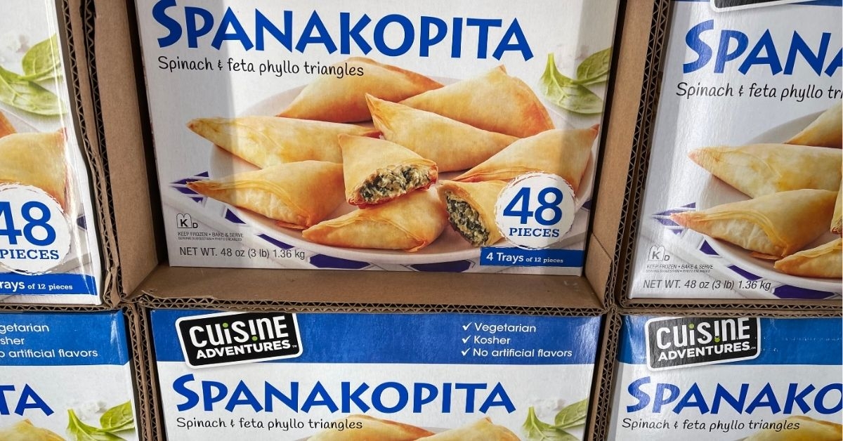 spinach and feta phyllo triangles