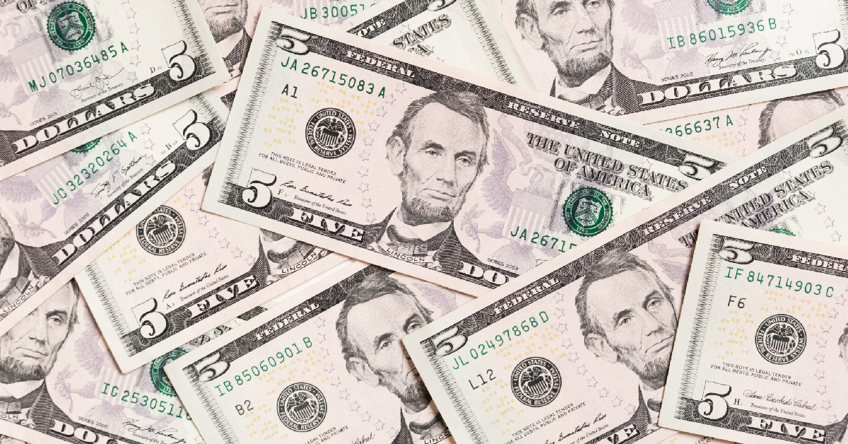 5 dollar banknotes
