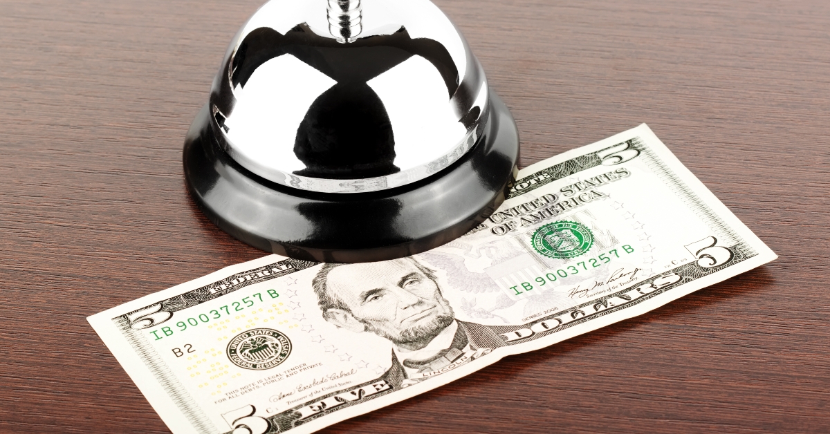 service bell with money