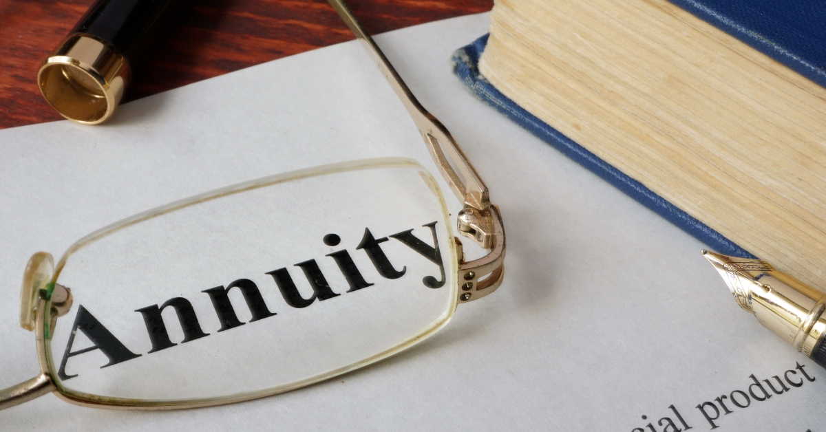 annuity written on a paper