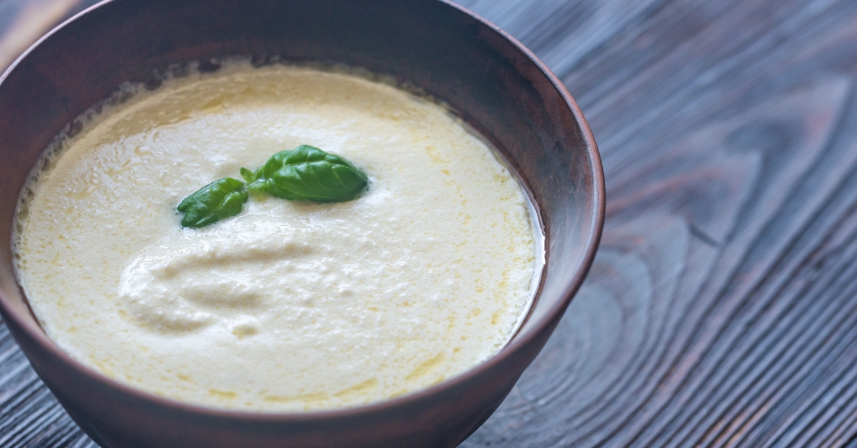 Bowl of alfredo - Italian pasta sauce